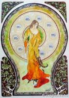Zodiac Sign: Scorpio. Artwork of Aranka Mágori. Identification number of evaluation: KJ-197/1048/2006.